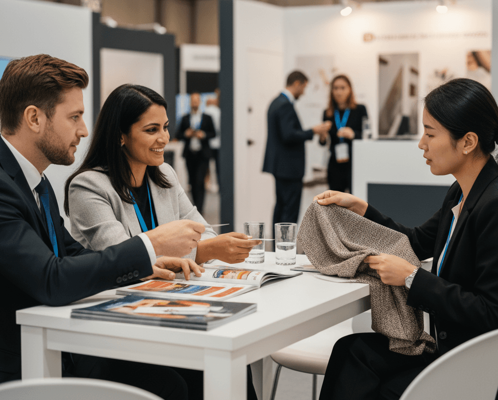 Residential construction exhibitors showcasing building materials at Design & Construction Week