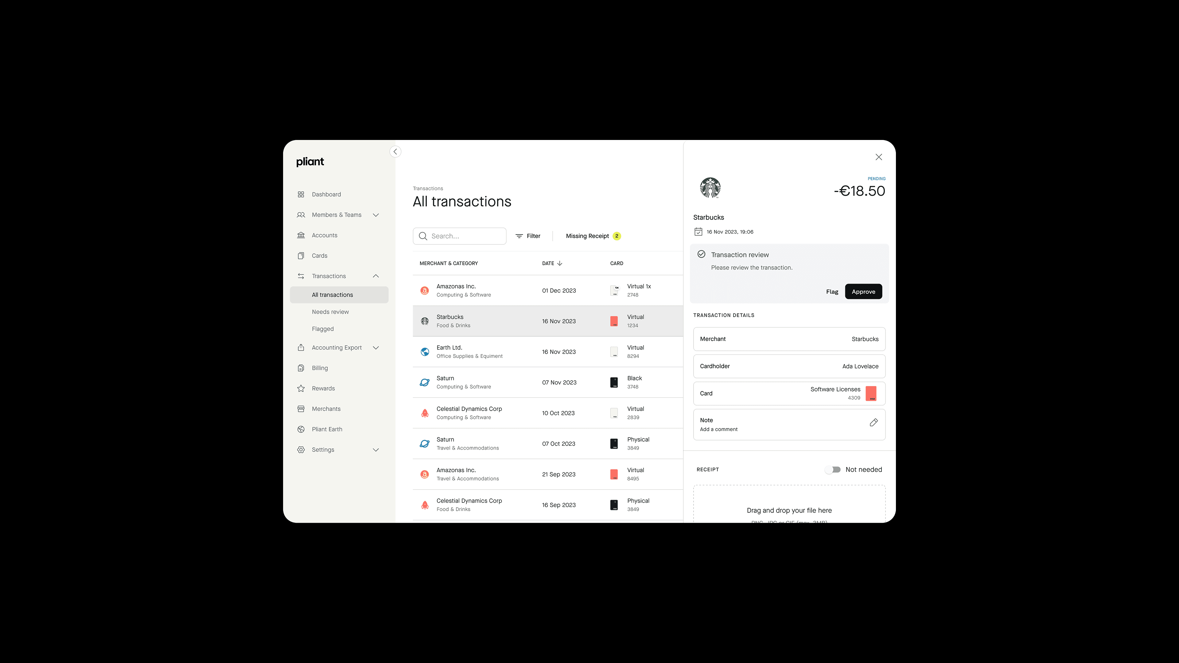 Admin flow