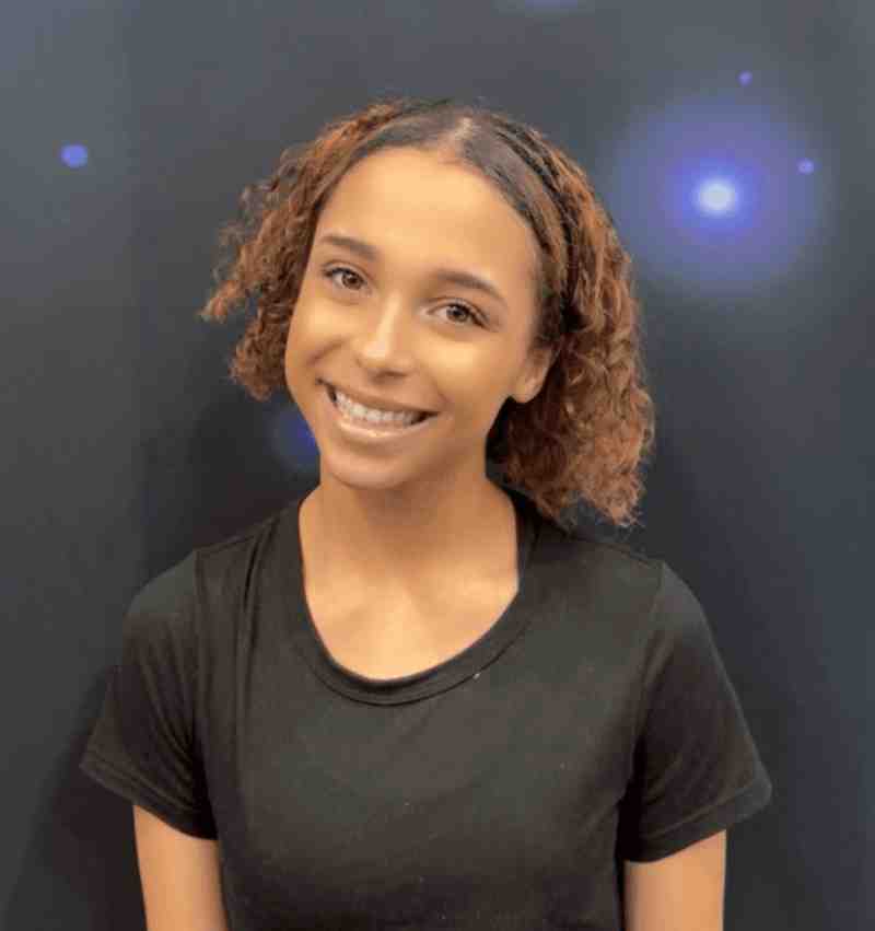 woman in black leather jacket