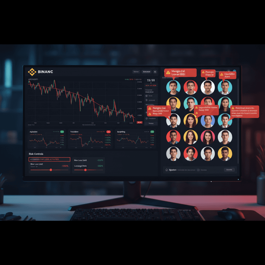 Copy trading dashboard during Bitcoin crash