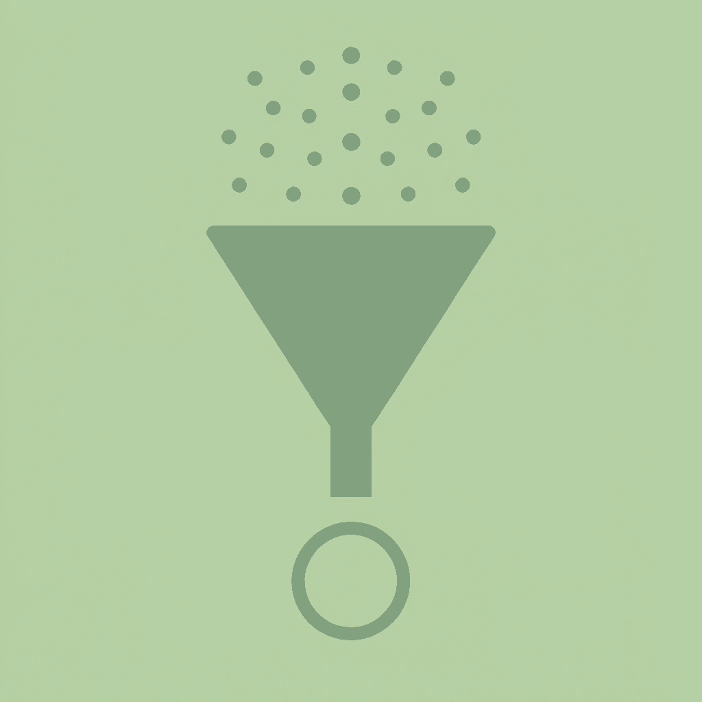 Funnel showing many scholarship applications filtering down to targeted opportunities