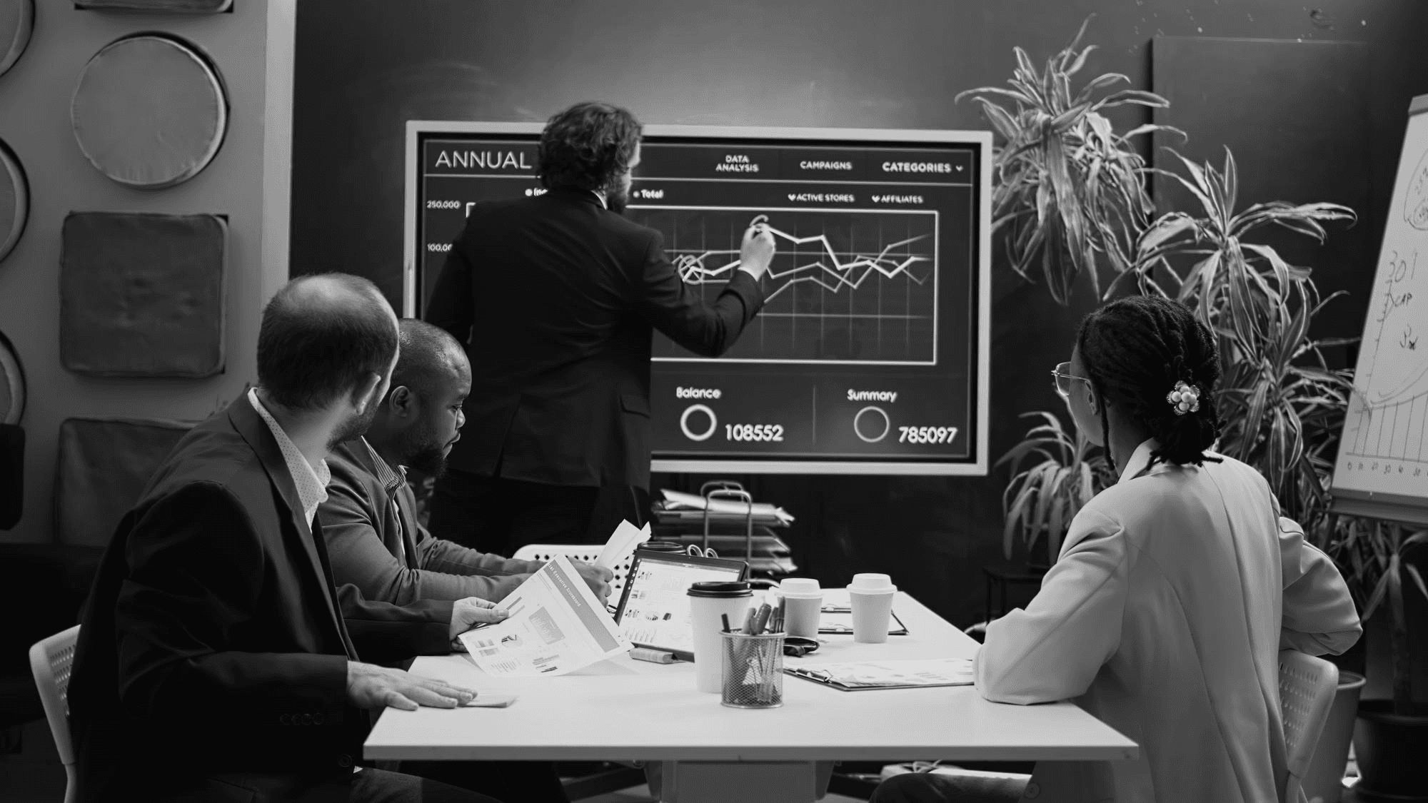 Office discussion scene