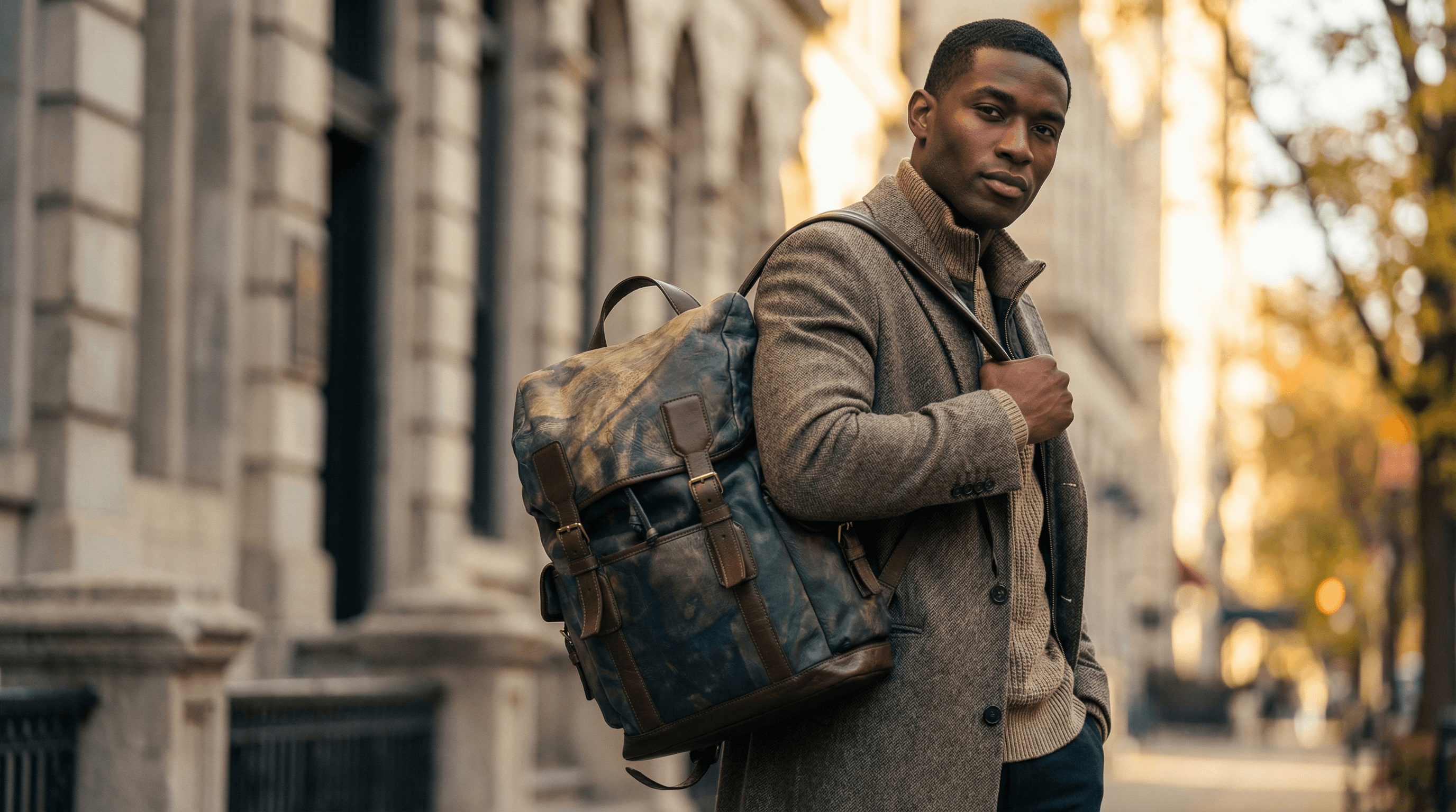 Woman having dark glasses in grey dress