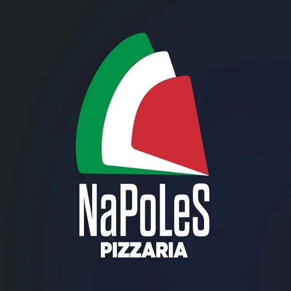 Logotipo da Napoles Pizzaria, representando pizzaria especializada em pizzas artesanais, com identidade visual profissional e foco em qualidade e sabor.