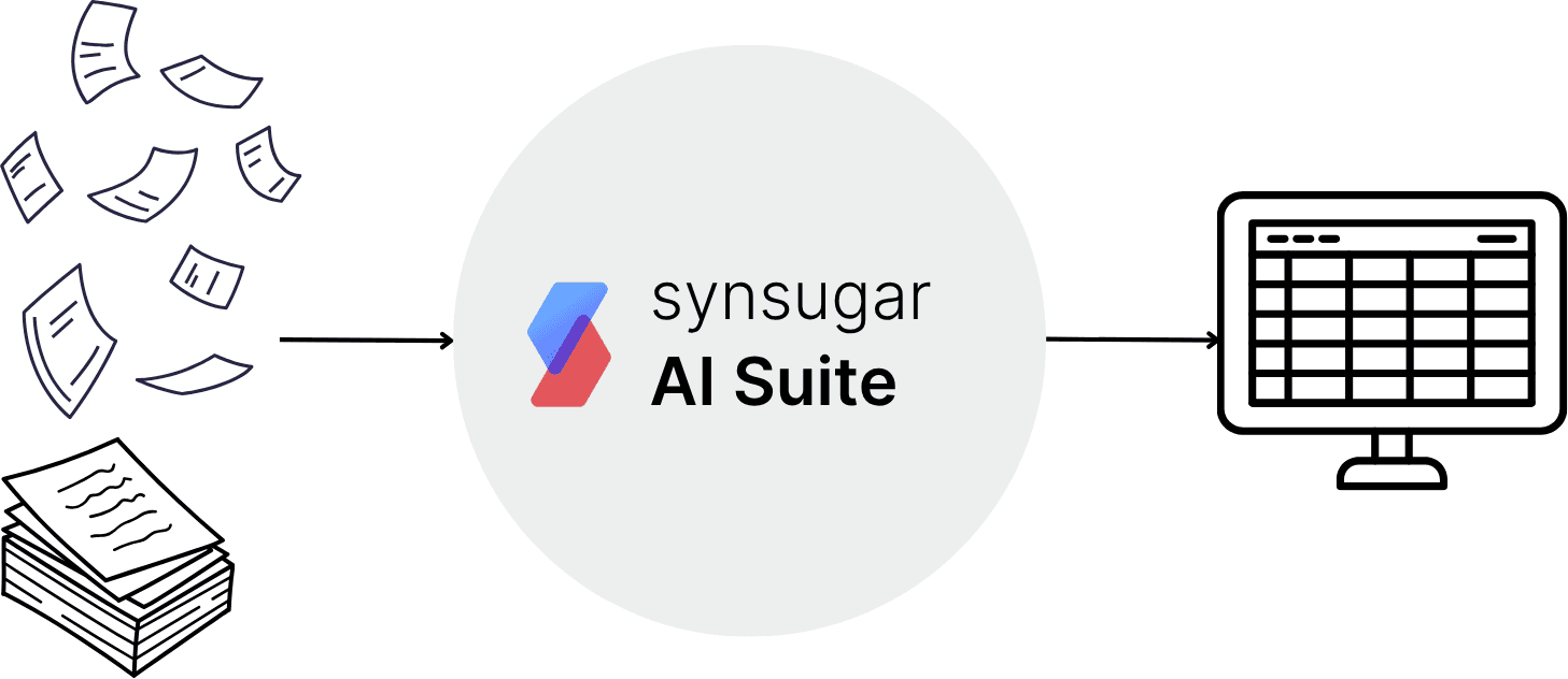 Die AI Suite bringt unstrukturierte Dokumente in strukturierte Tabellenform