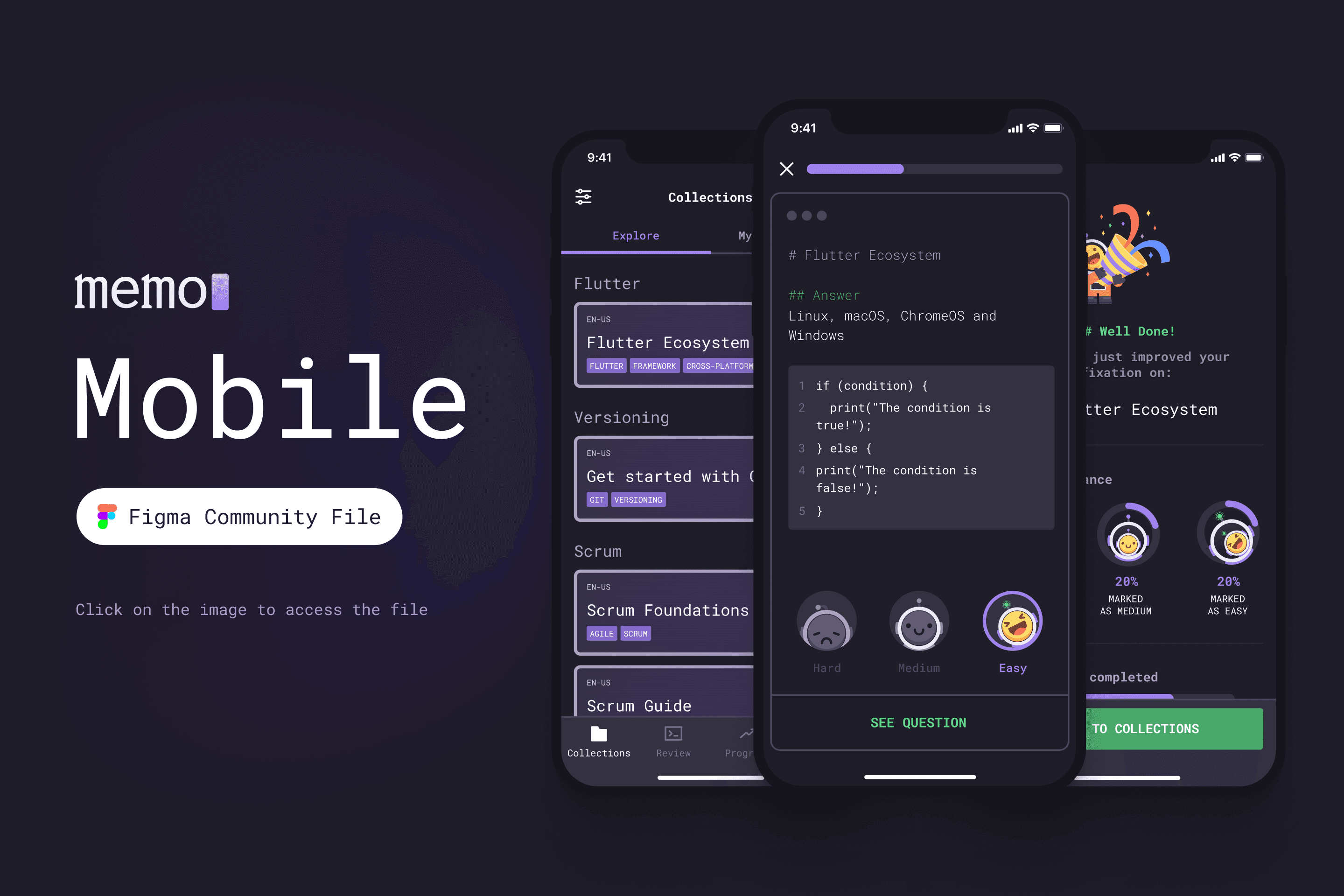 Memo - Lesson execution screens