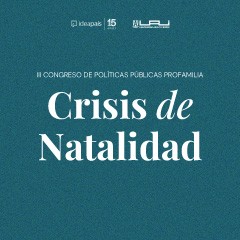 Portada de III Congreso de Políticas Públicas Profamilia, documento de propuestas de IdeaPaís, con fondo verde y el título escrito en blanco. 