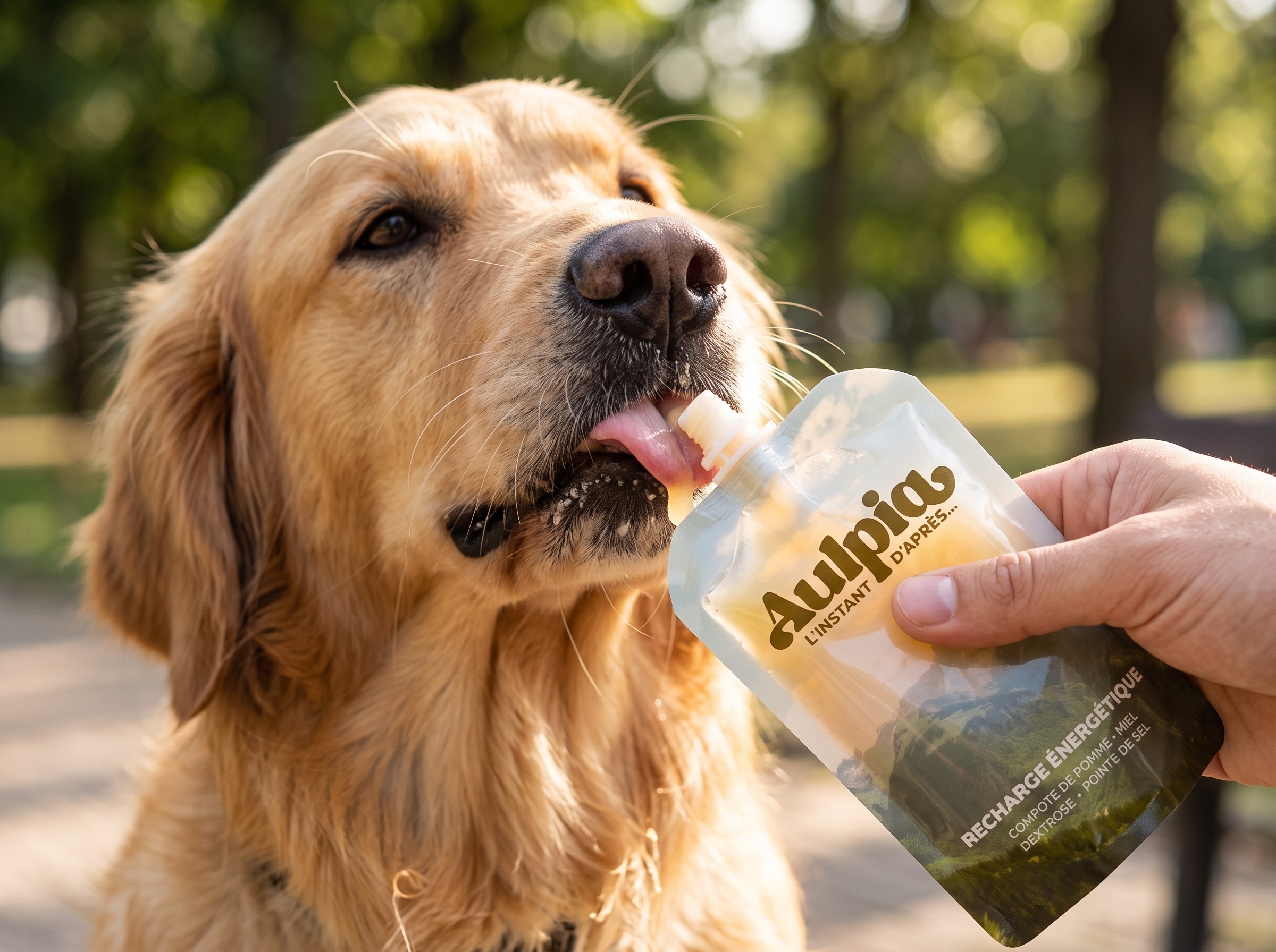 Création de l'identité visuelle et illustrations de chiens pour Dadoo, marque artisanale d'accessoires canins en biothane