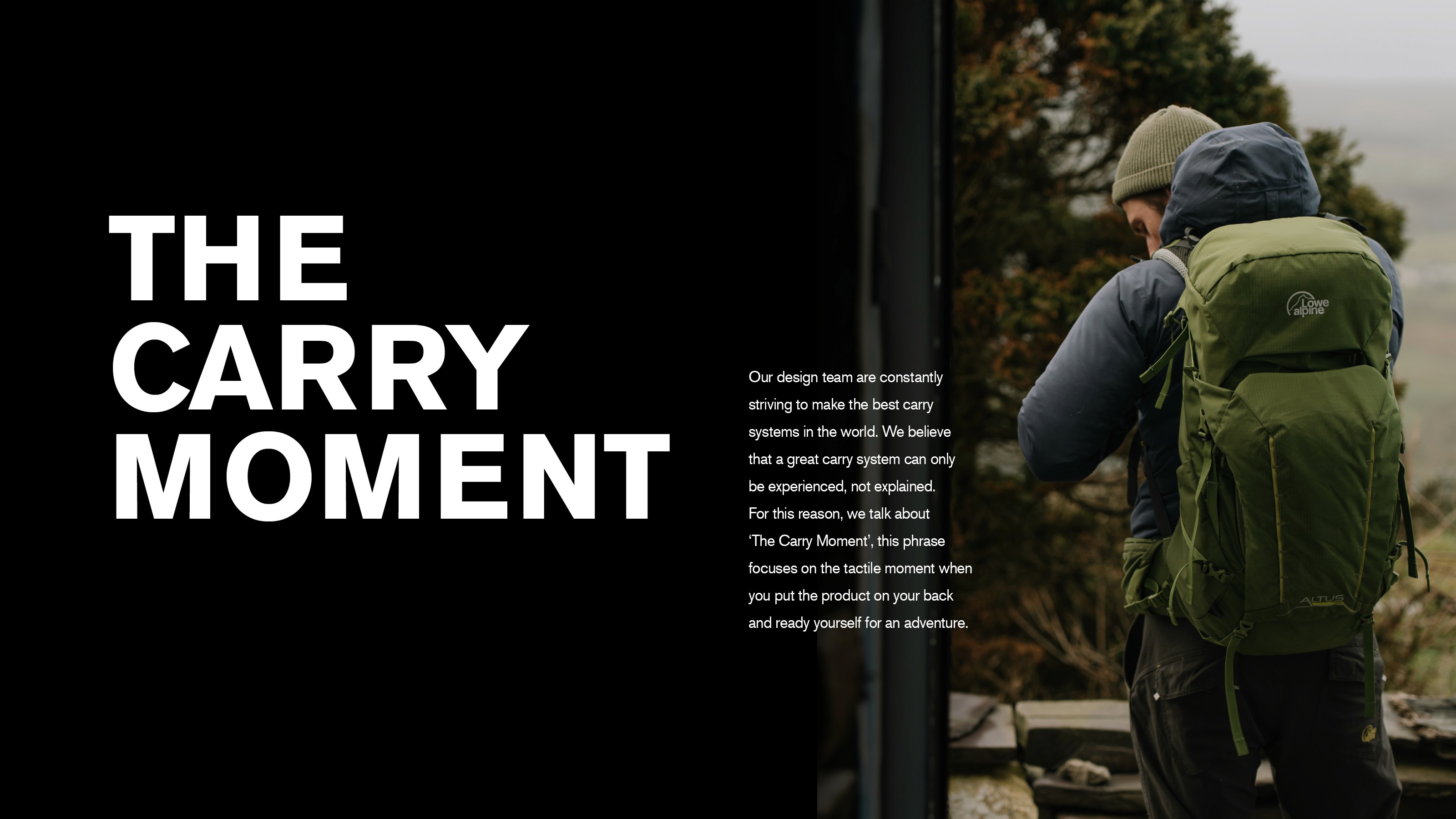 Black drawstring fabric bag set against pitch-black, printed centrally with the distressed white Deadpan smiley face logo (X eyes, tongue out).