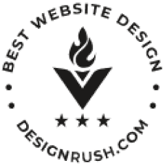 DesignRush Best Website Design award badge