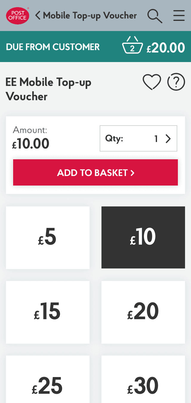 Sample EPOS mobile screenshot