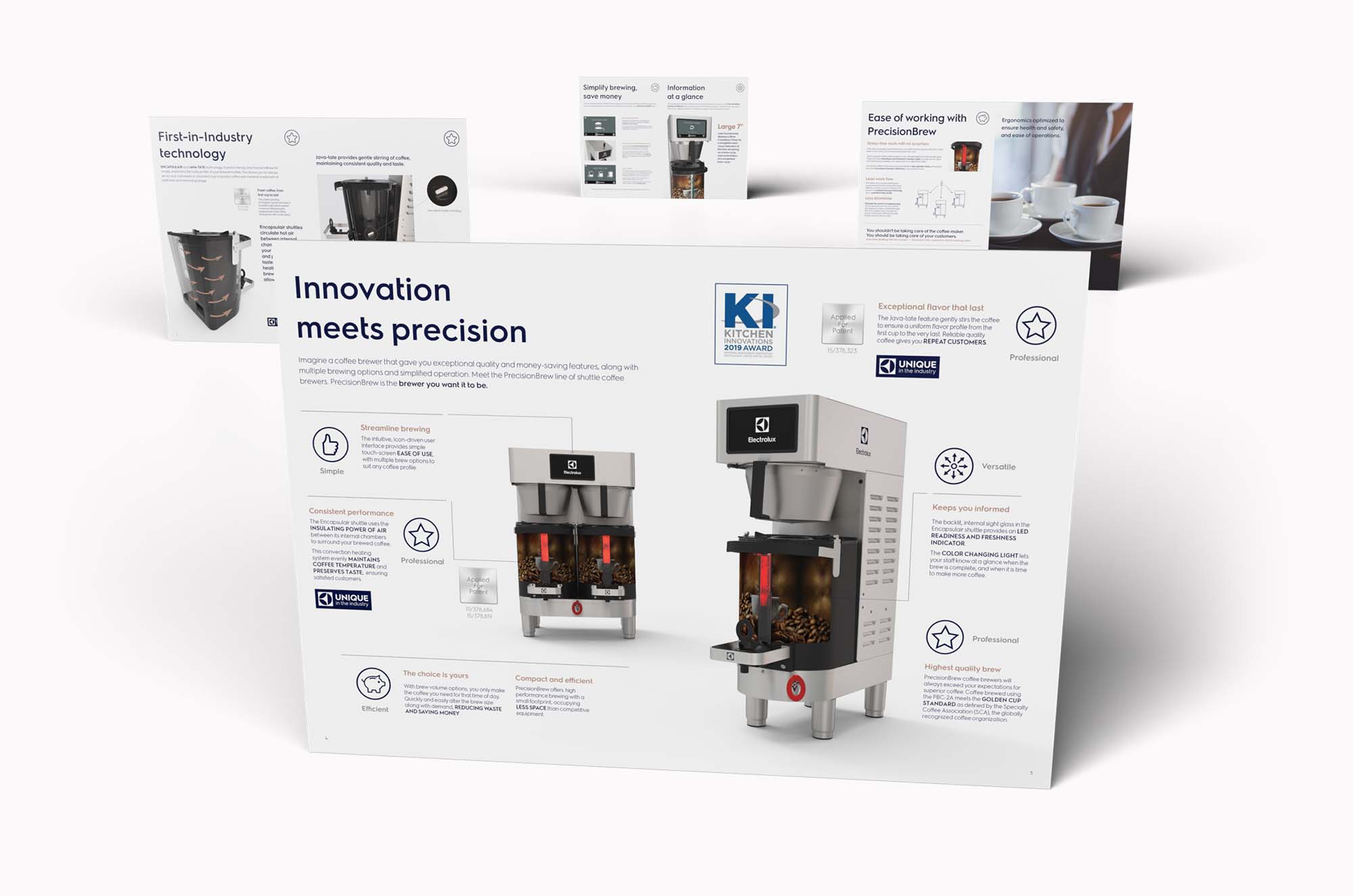 Electrolux Product Brochure Sample Pages