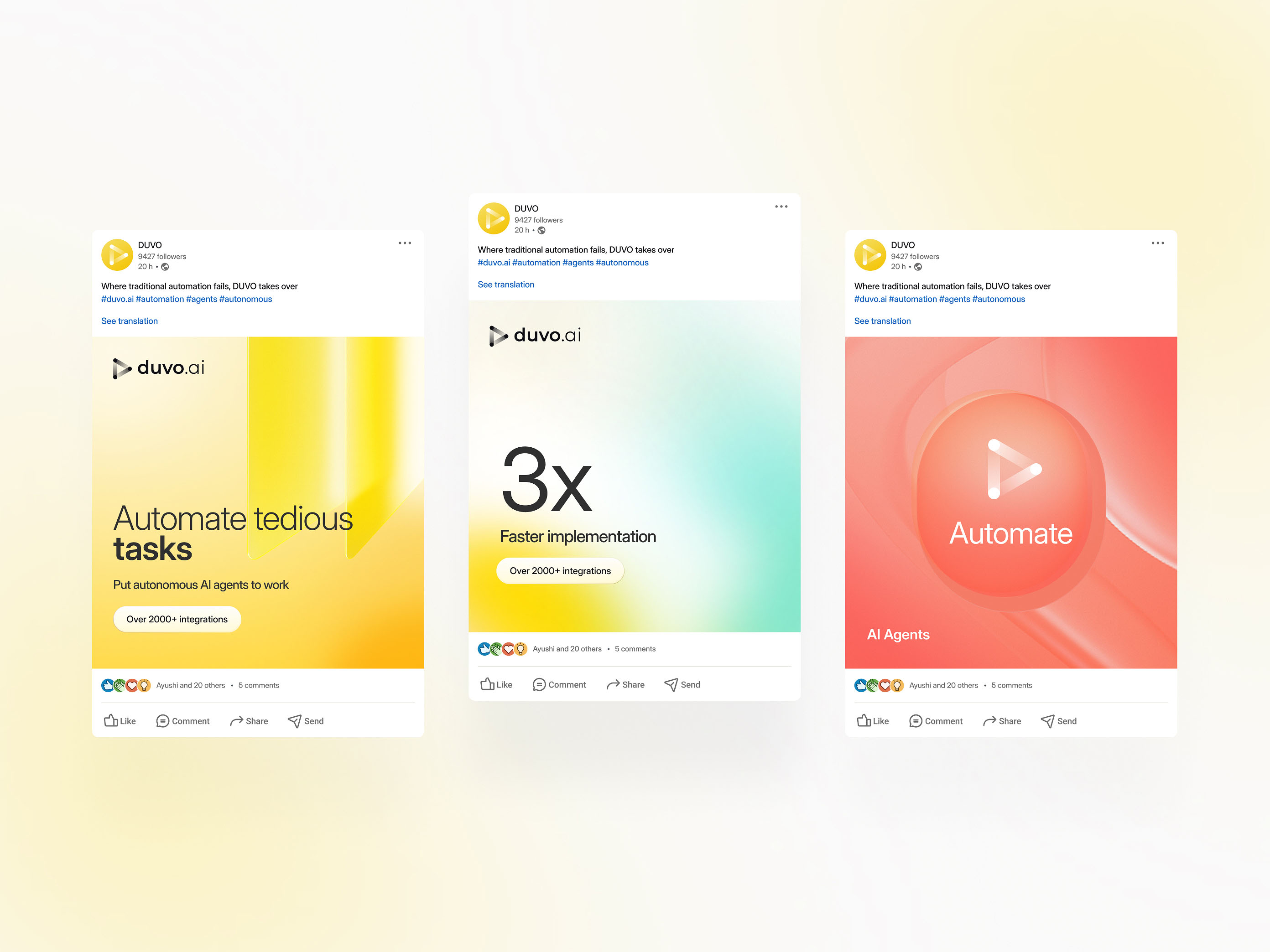 Duvo Social Media Visuals