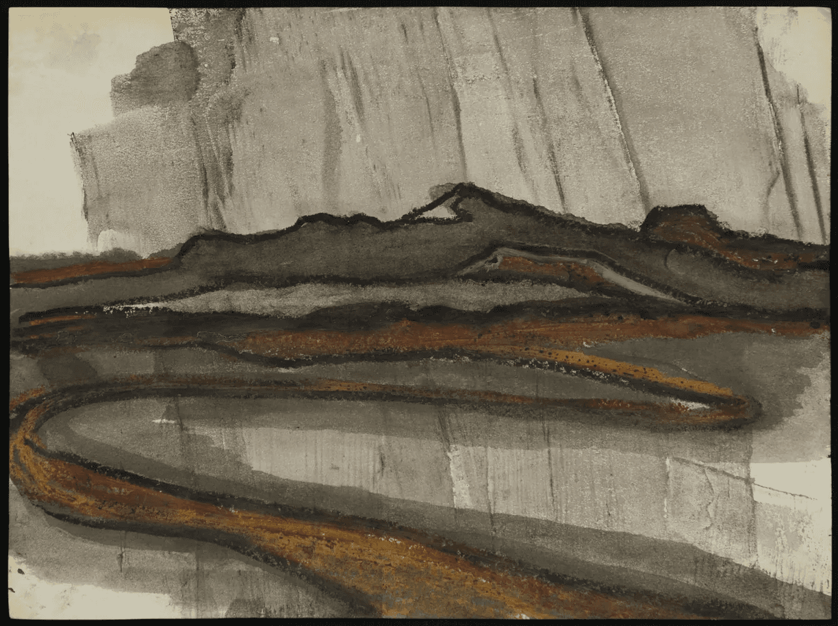 desierto imaginario, obra técnica mixta