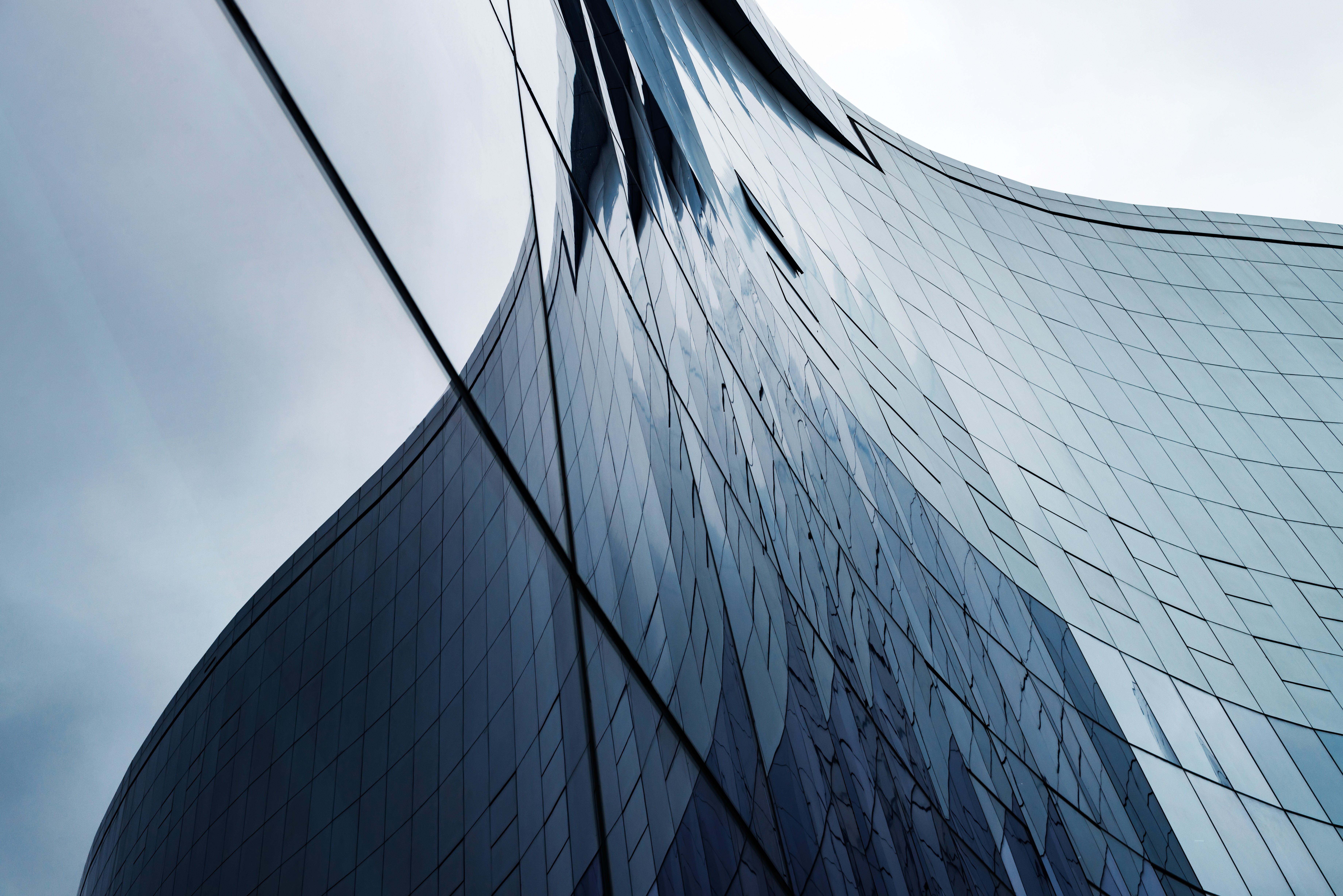 Modern building facades. Contemporary architecture. Urban skyline