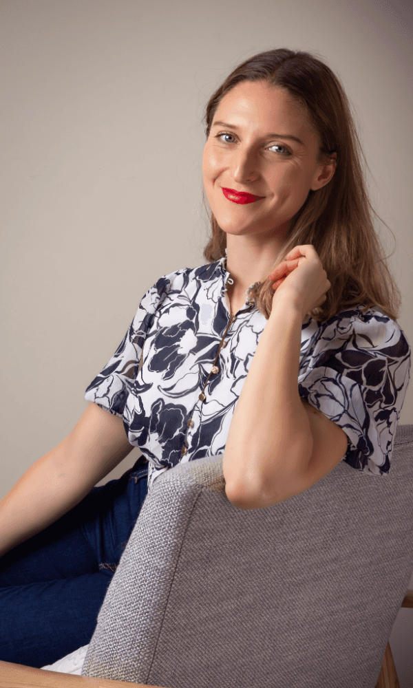 Melanie looking at us with a smile