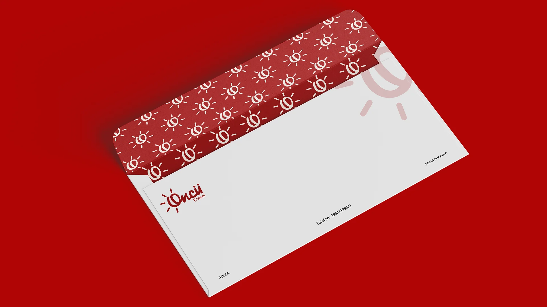 Oncu Travel letter cover design