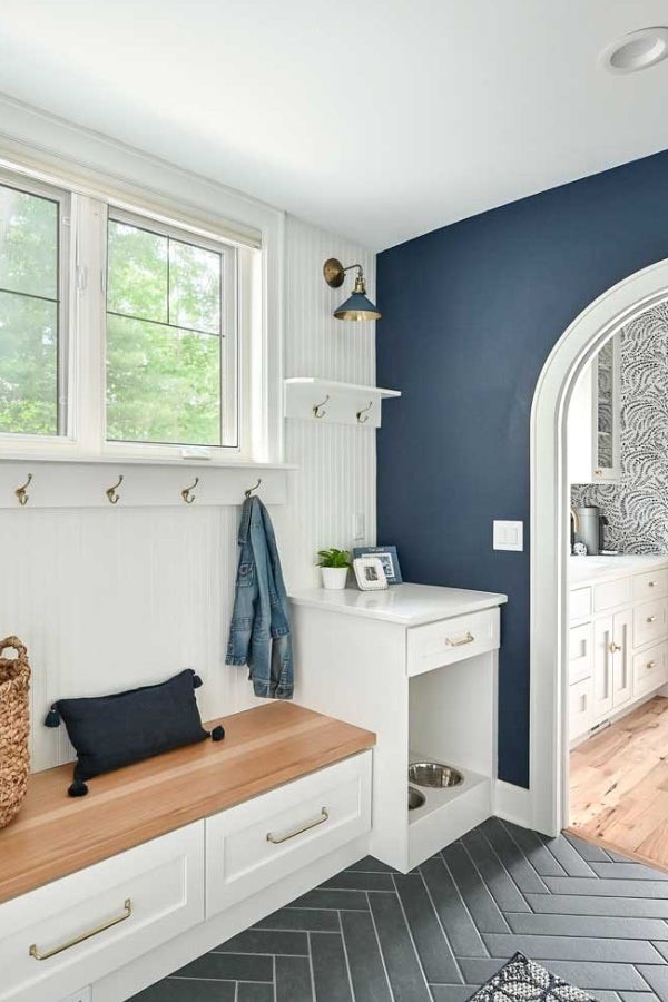 Mudroom with Pet Storage Solutions
