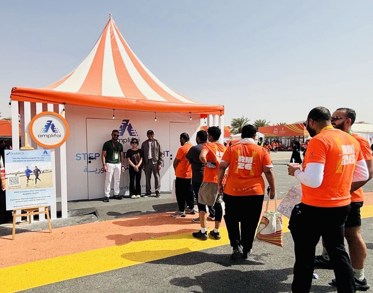 The Amplifai booth at the Riyadh Marathon 2026