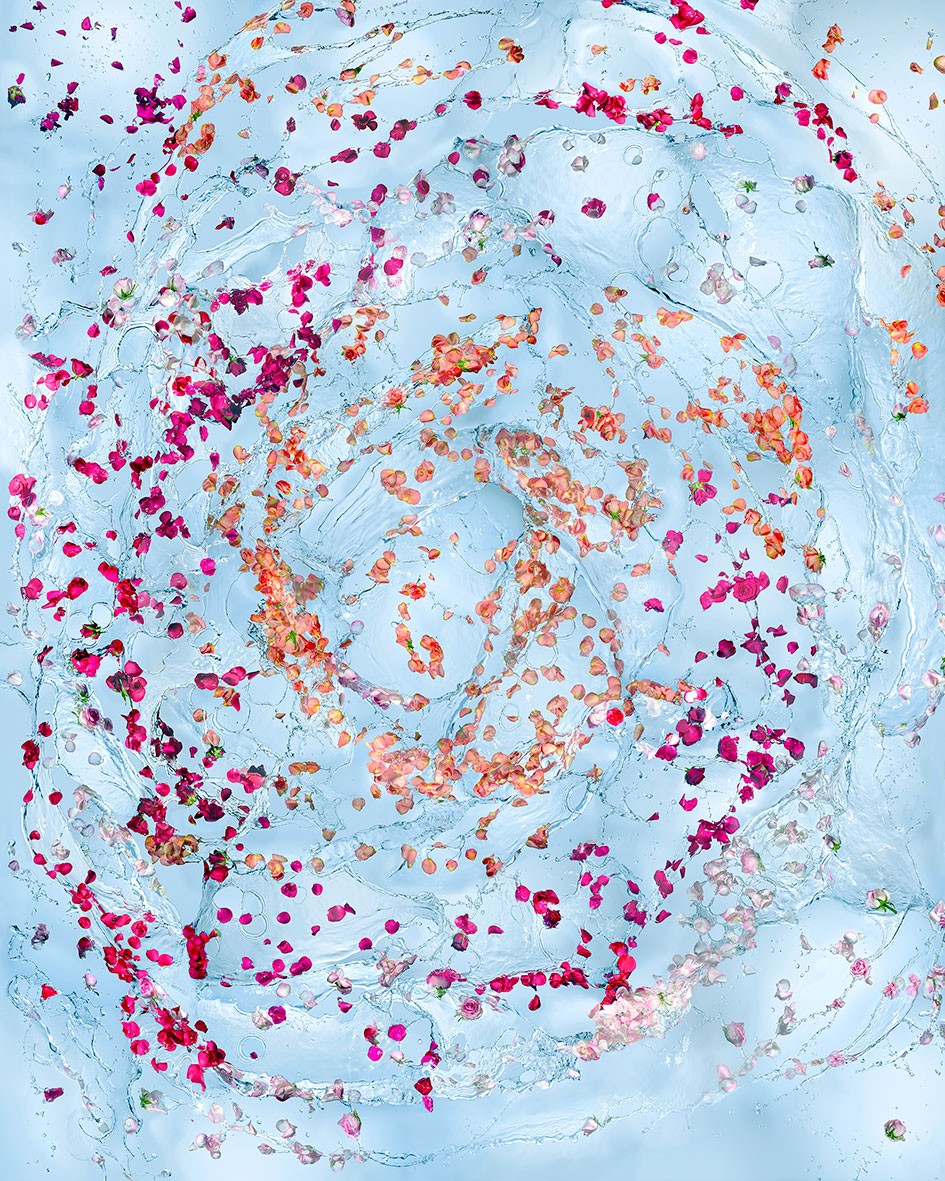 team workspace with people working