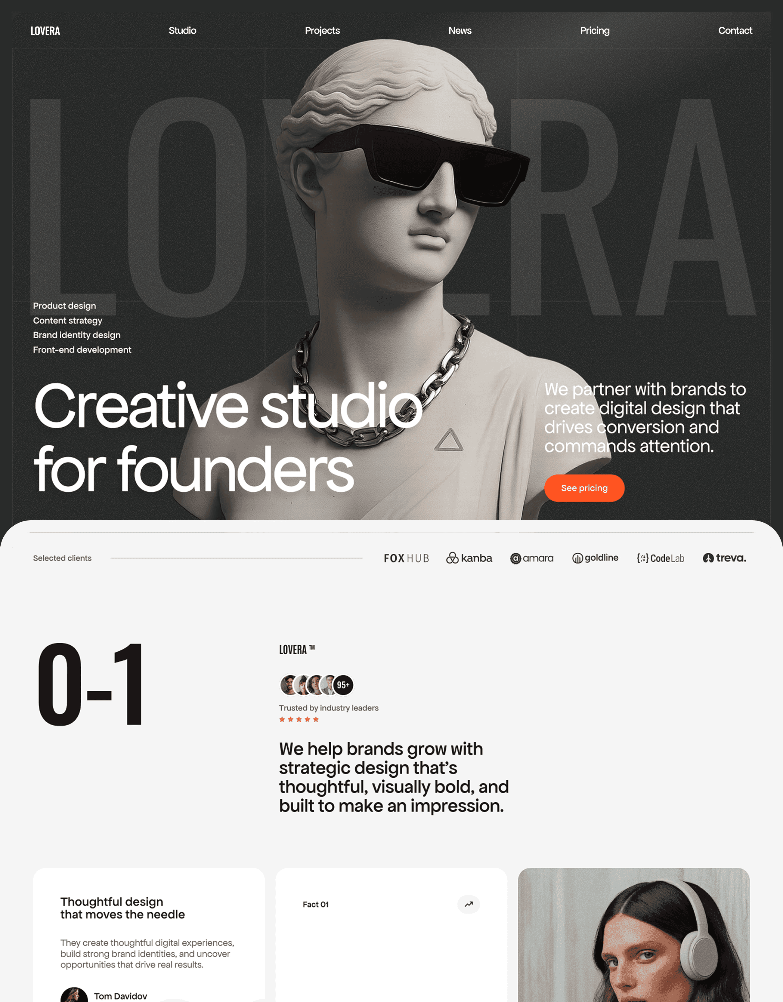 Lovera Framer template