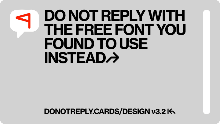 DO NOT REPLY WITH THE FREE FONT YOU FOUND TO USE INSTEAD↱