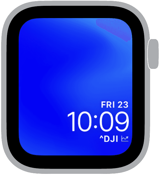 an apple watch face from the gradient collection