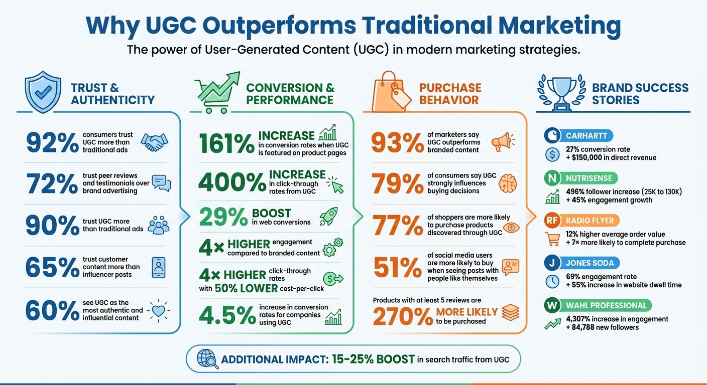 UGC Marketing Performance Statistics and Impact on Conversions