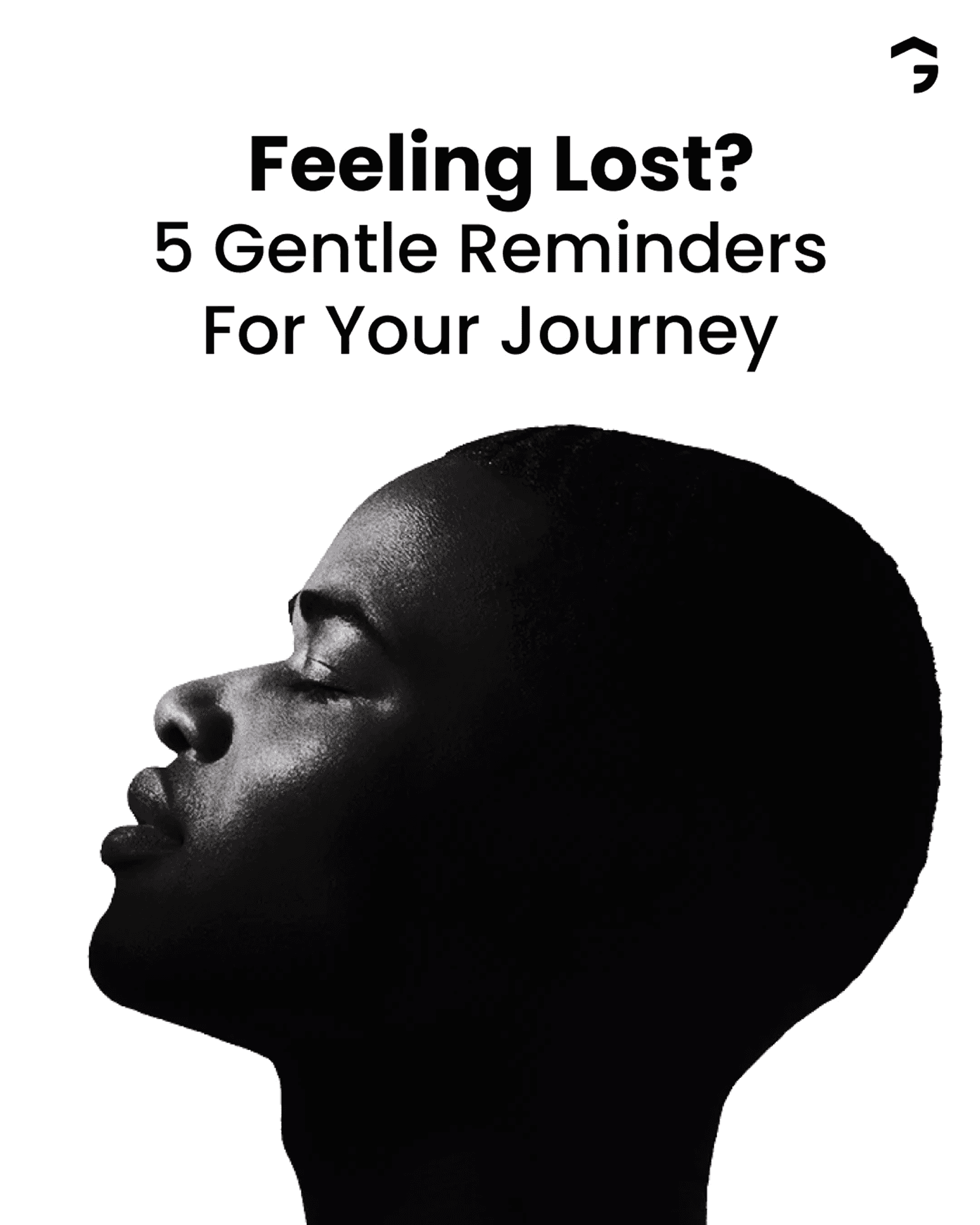 Minimal portrait inviting reflection and clarity