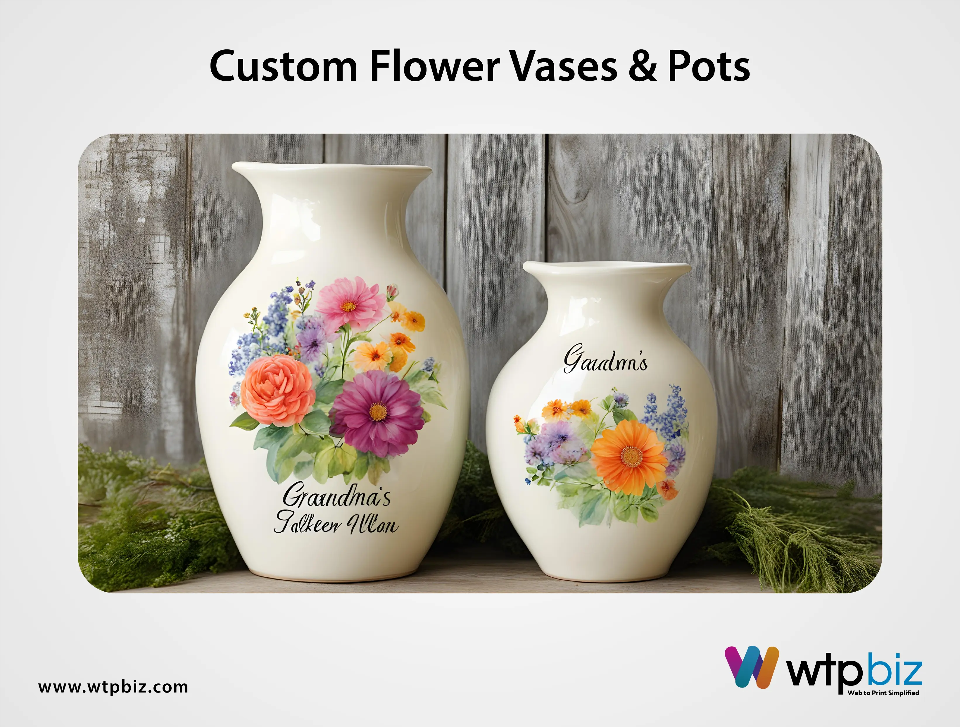 Custom Flower Vases & Pots