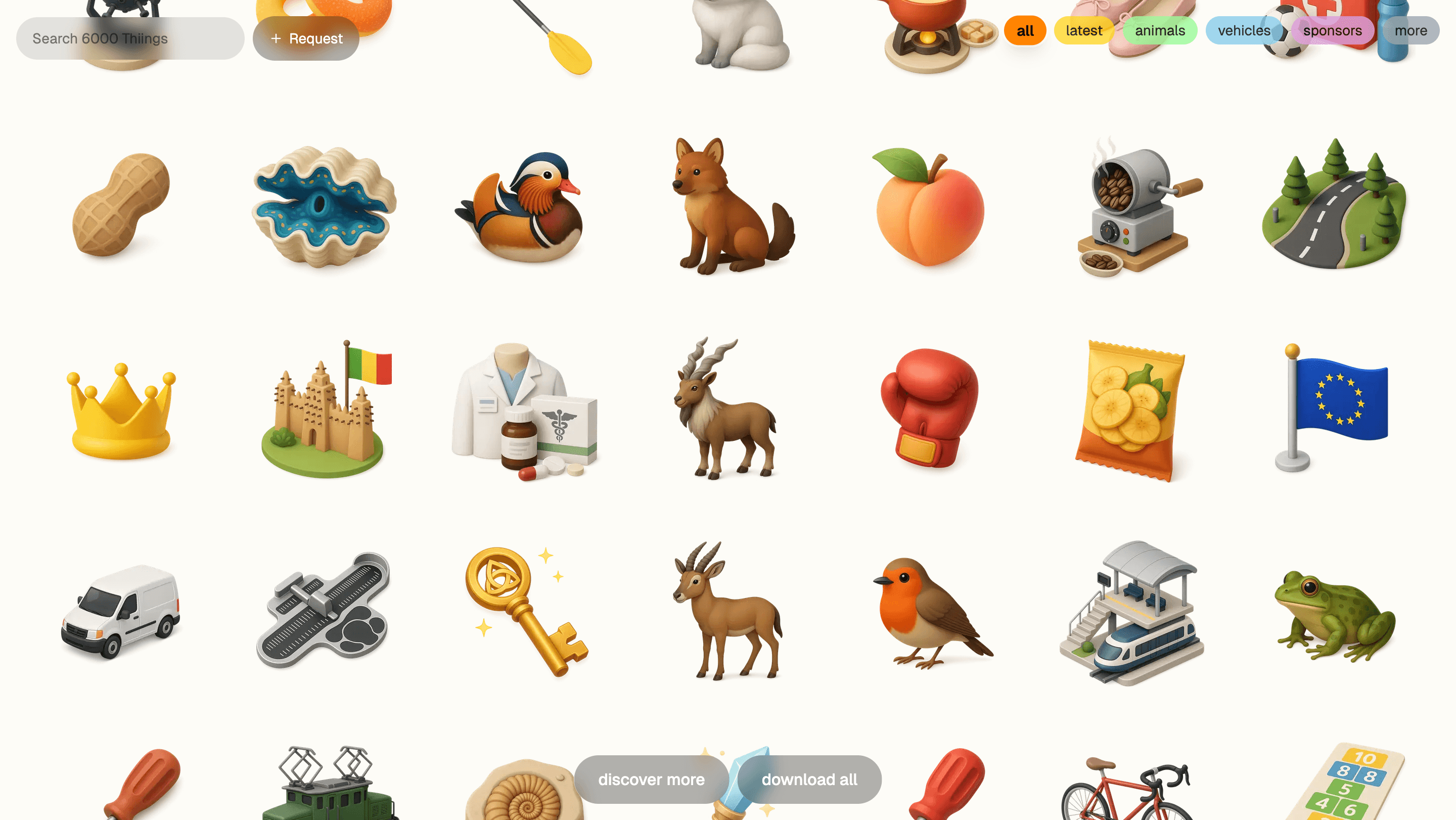 6000+ free 3D illustrations