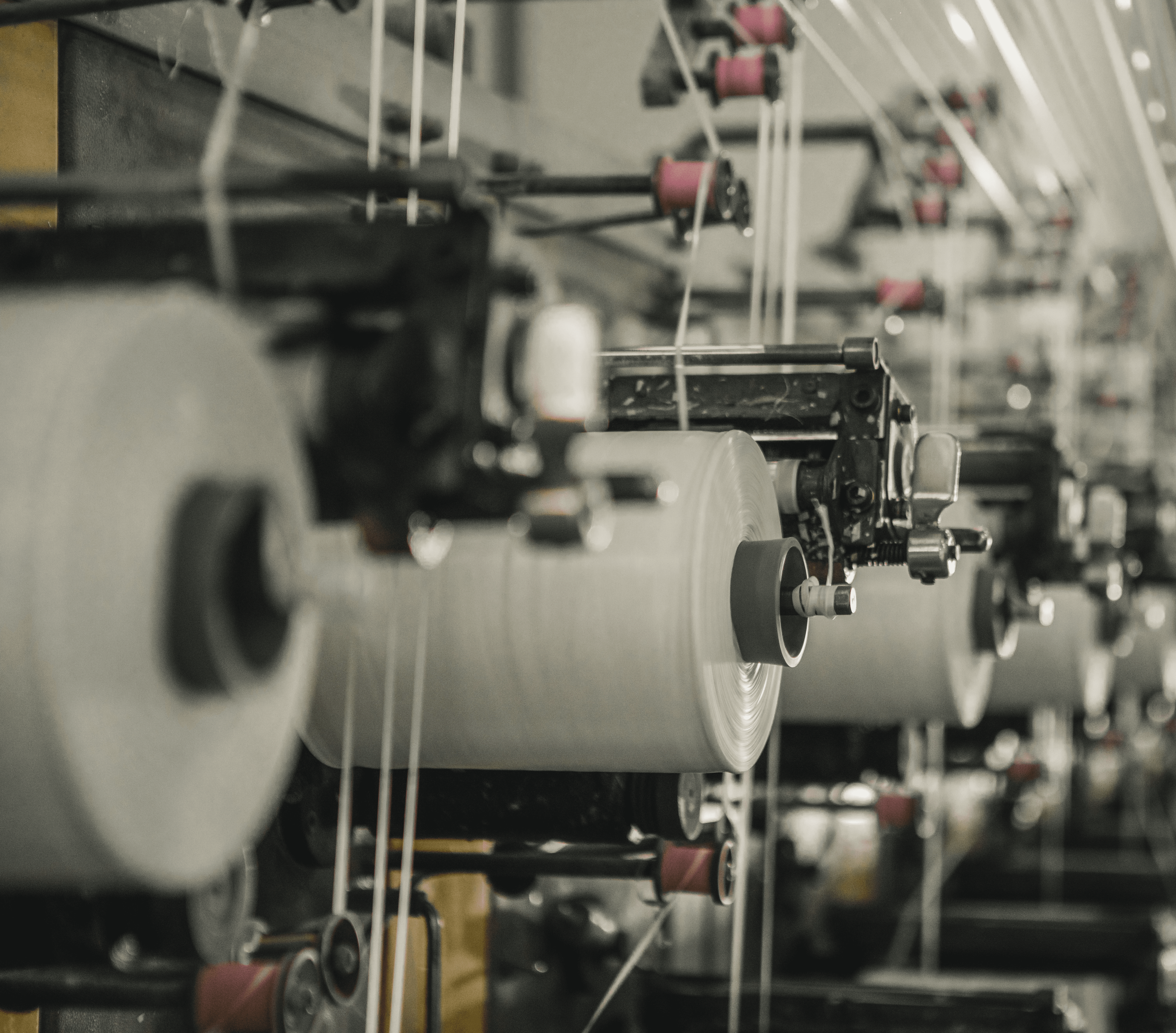 a row of machines that are next to each other