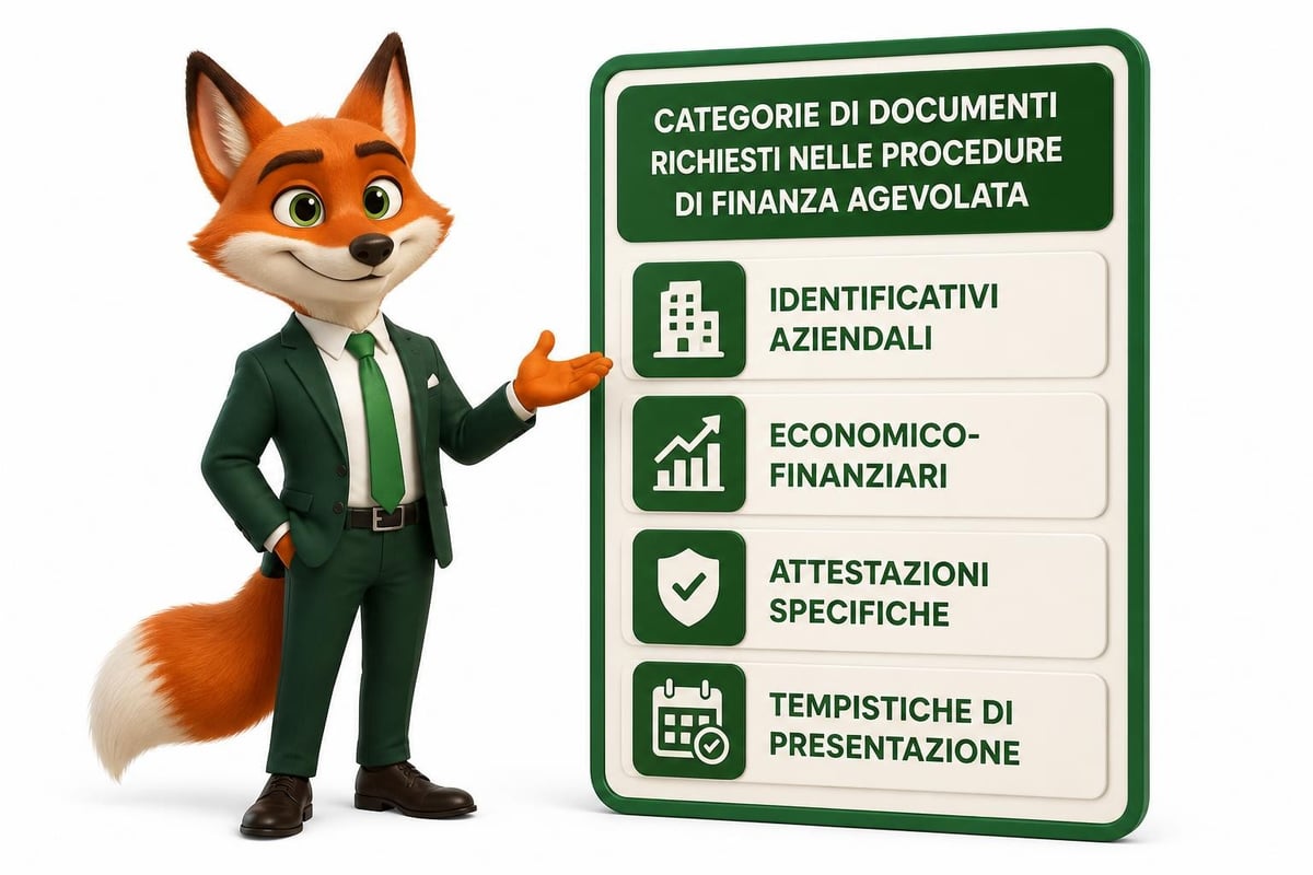 Documentazione richiesta nei bandi pubblici