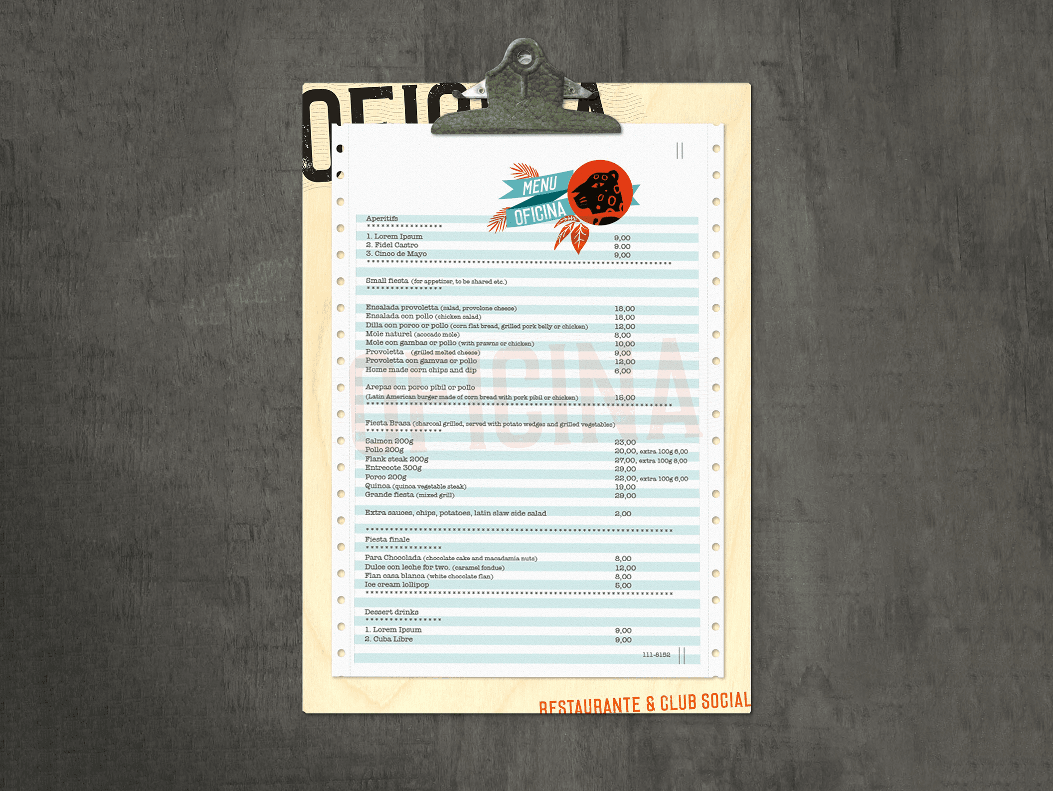 Oficina Menu