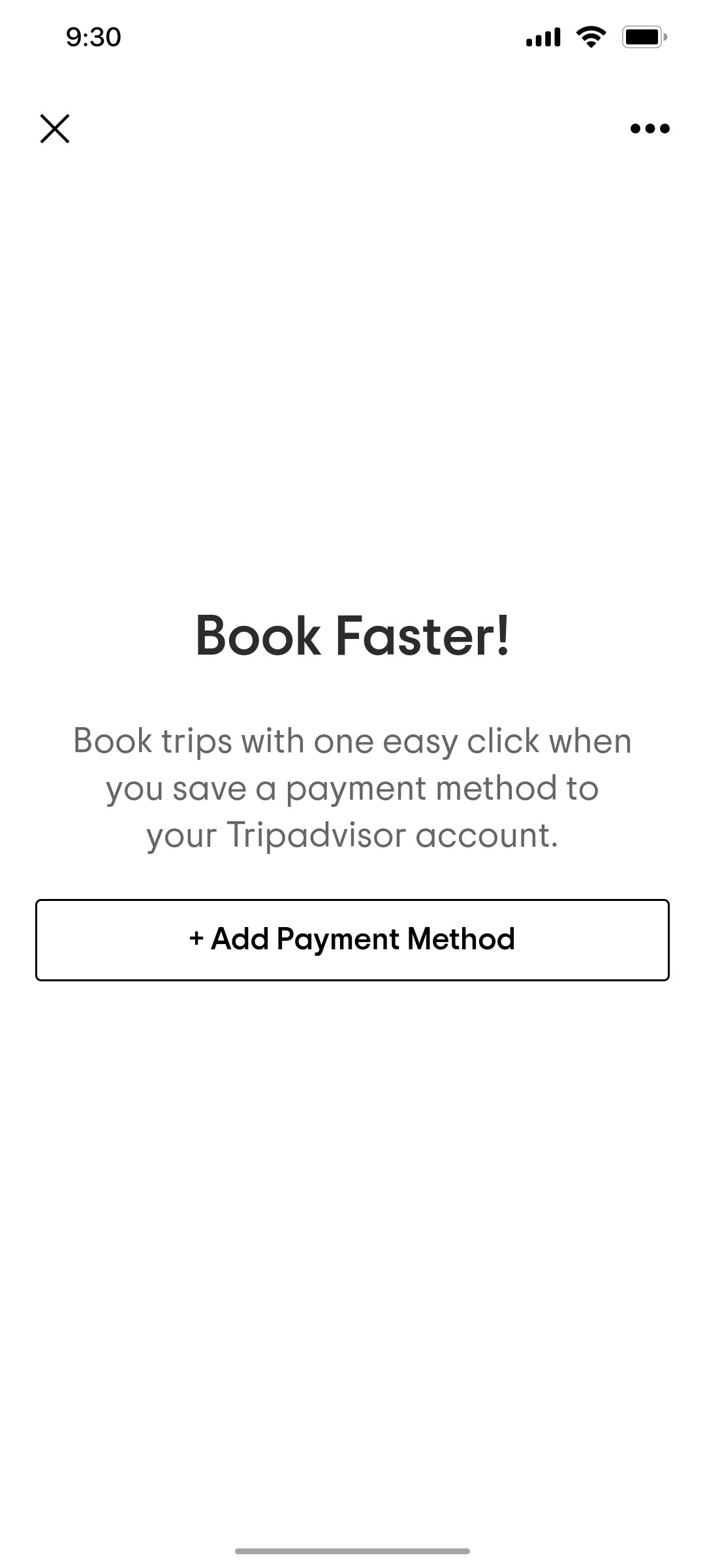 Tripadvisor Book Faster Page Screen