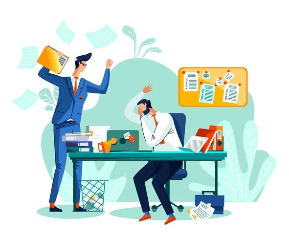 A conceptual image depicting challenges faced by startups in a competitive market.