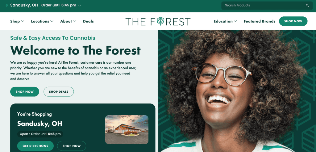 The Forest Dispensary Website