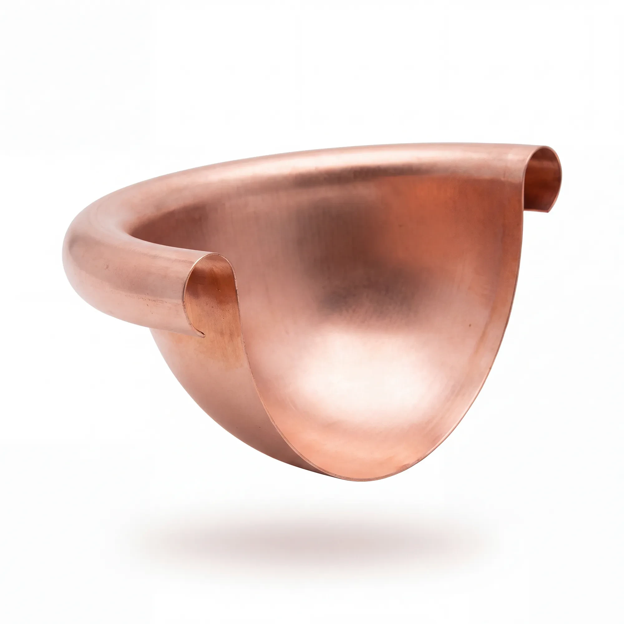 Spherical End Cap for Half-Round Gutter