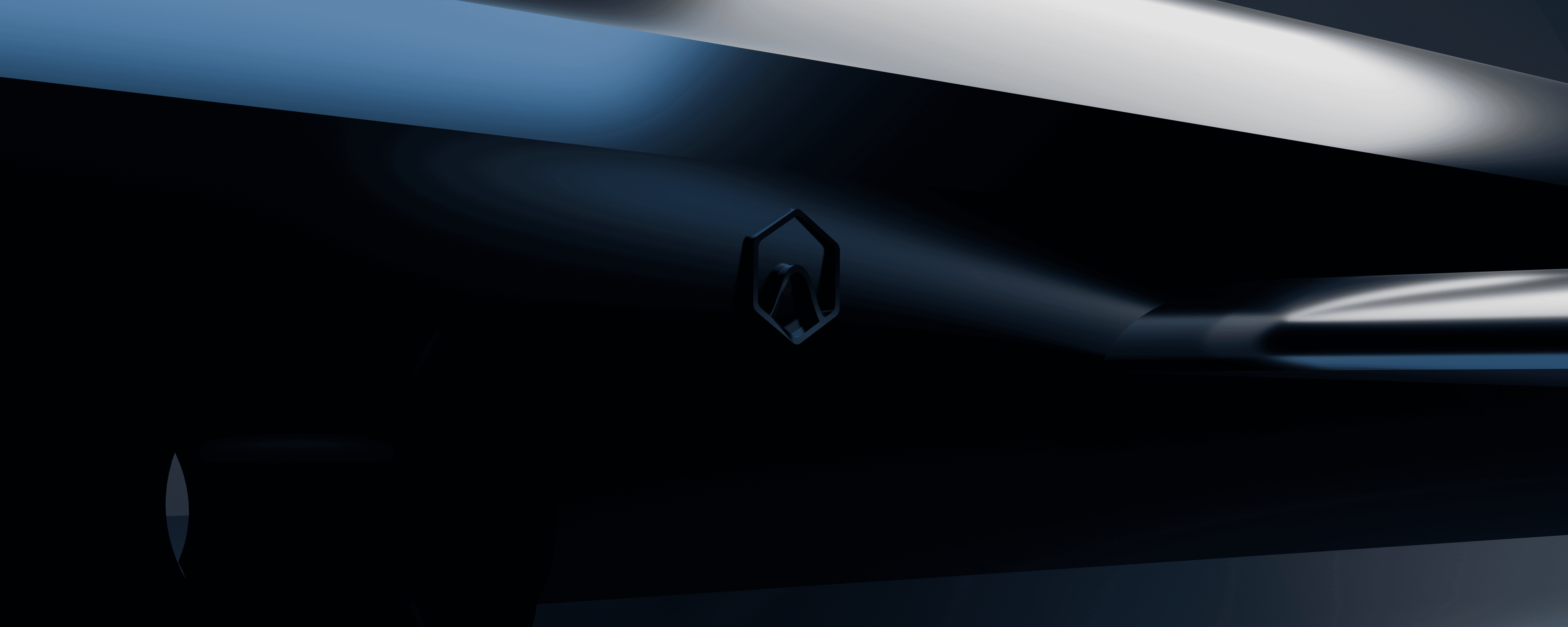 Artistic portrait with red and blue lighting creating a dramatic effect