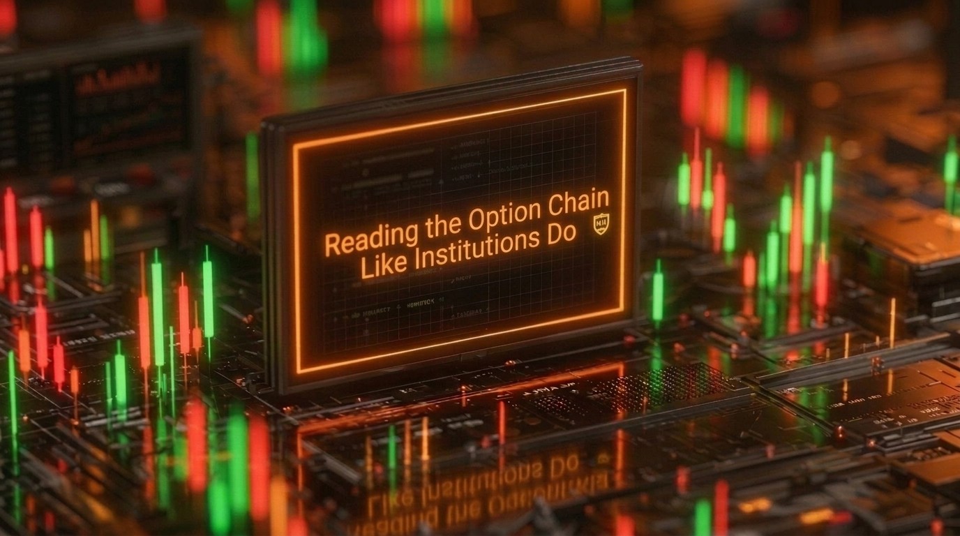 The option chain contains four layers of institutional intelligence. Most traders read only the surface.