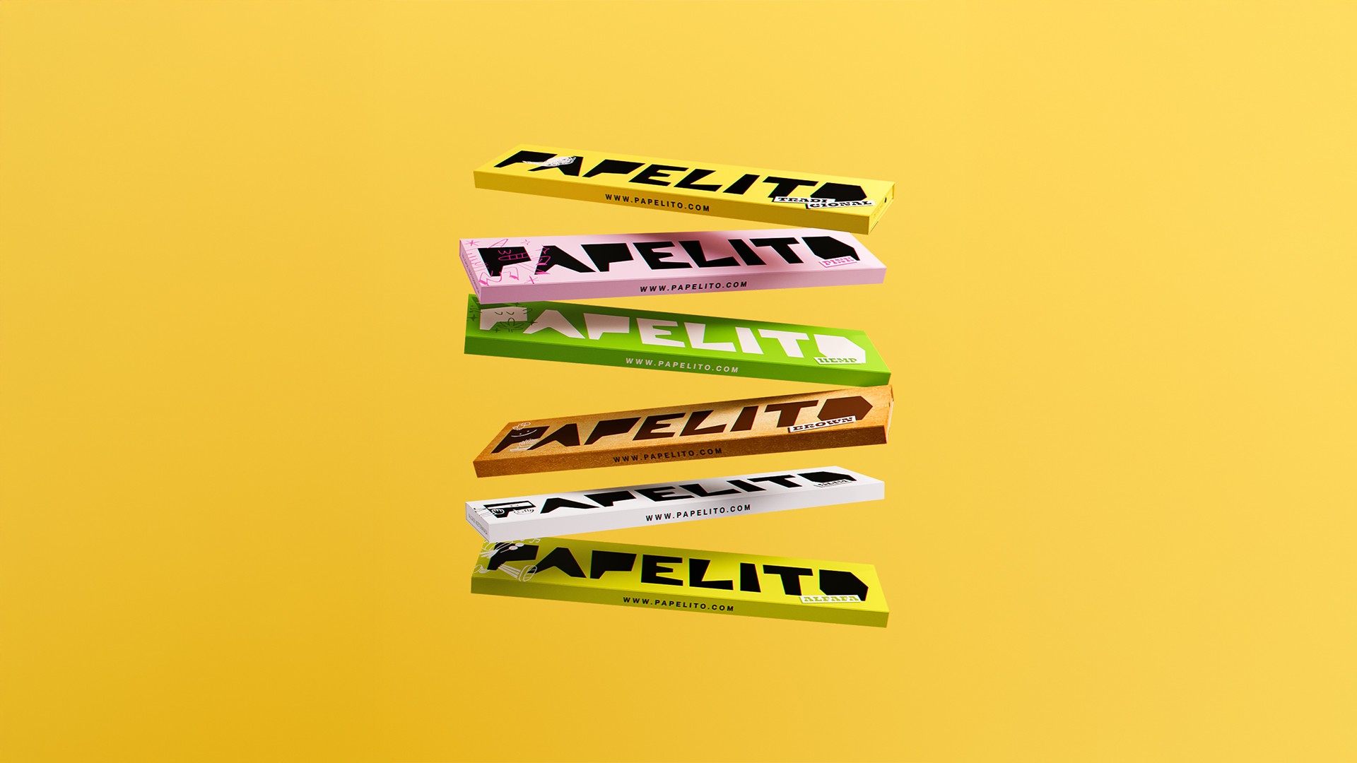 Streetside billboard with flyposters of the Batch.Works brand and illustrations