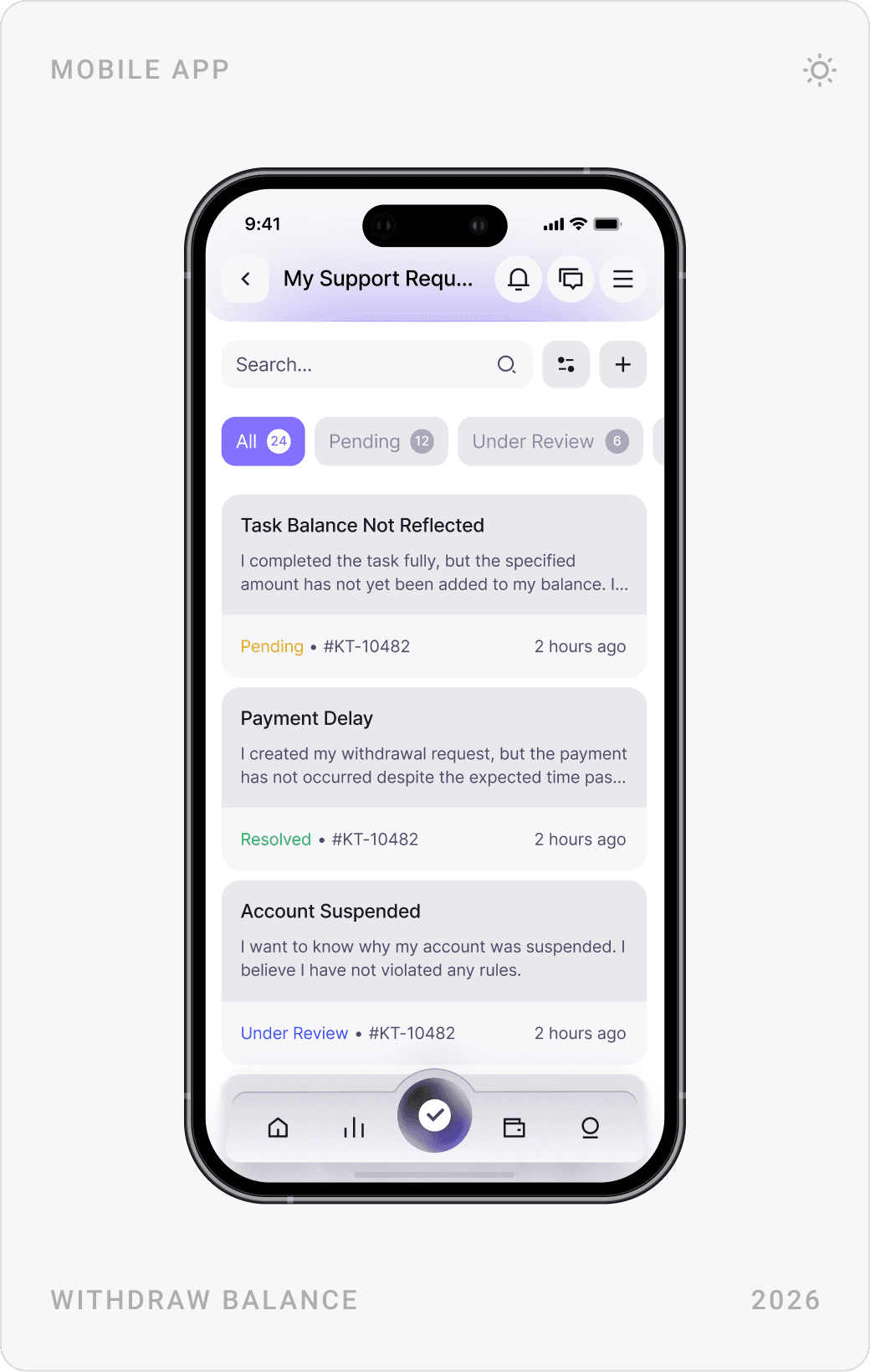 Structured Settings Navigation Interface Design