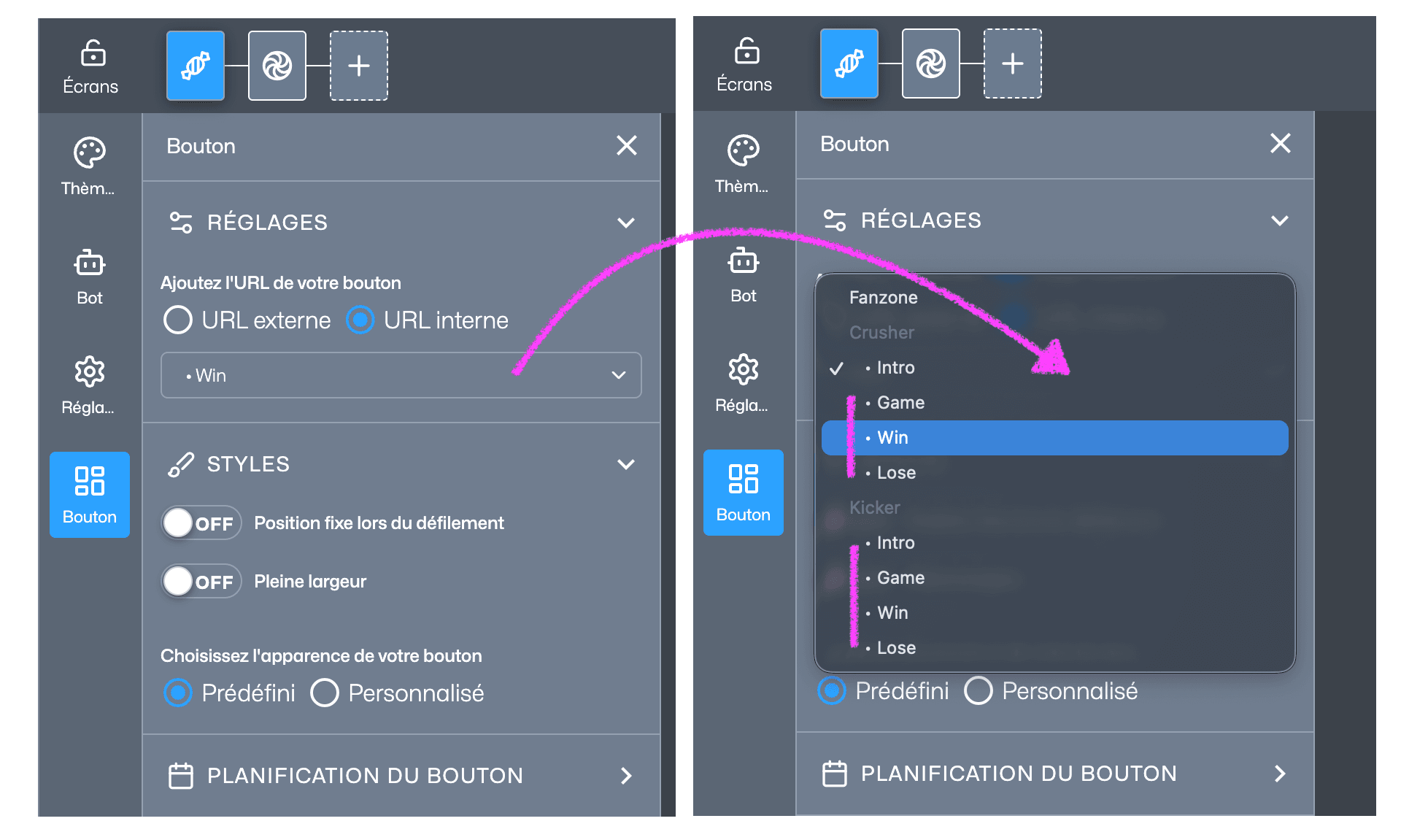 Navigation Expérience
