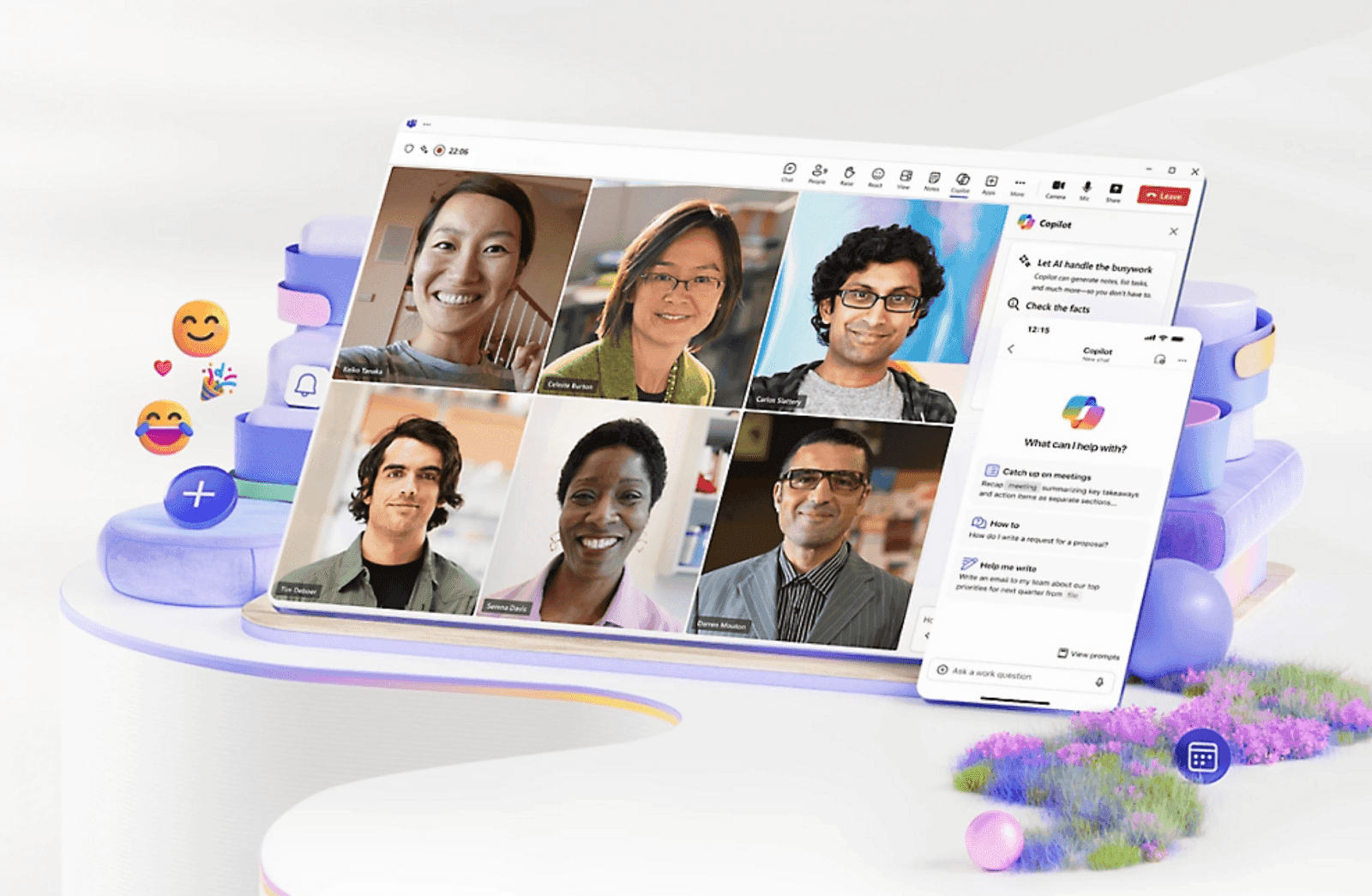 Interface of Microsoft Teams