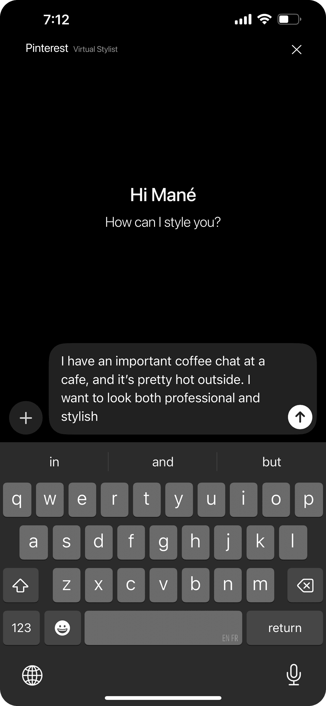 Three frames to show the UI of Pinterest's New Feature UI. A person wearing headphones sits at a desk with a large curved monitor displaying graphic design software, surrounded by a laptop, smartphone, and potted plant, creating a modern workspace setup.