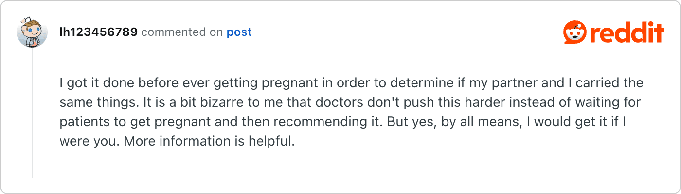 Post on Reddit