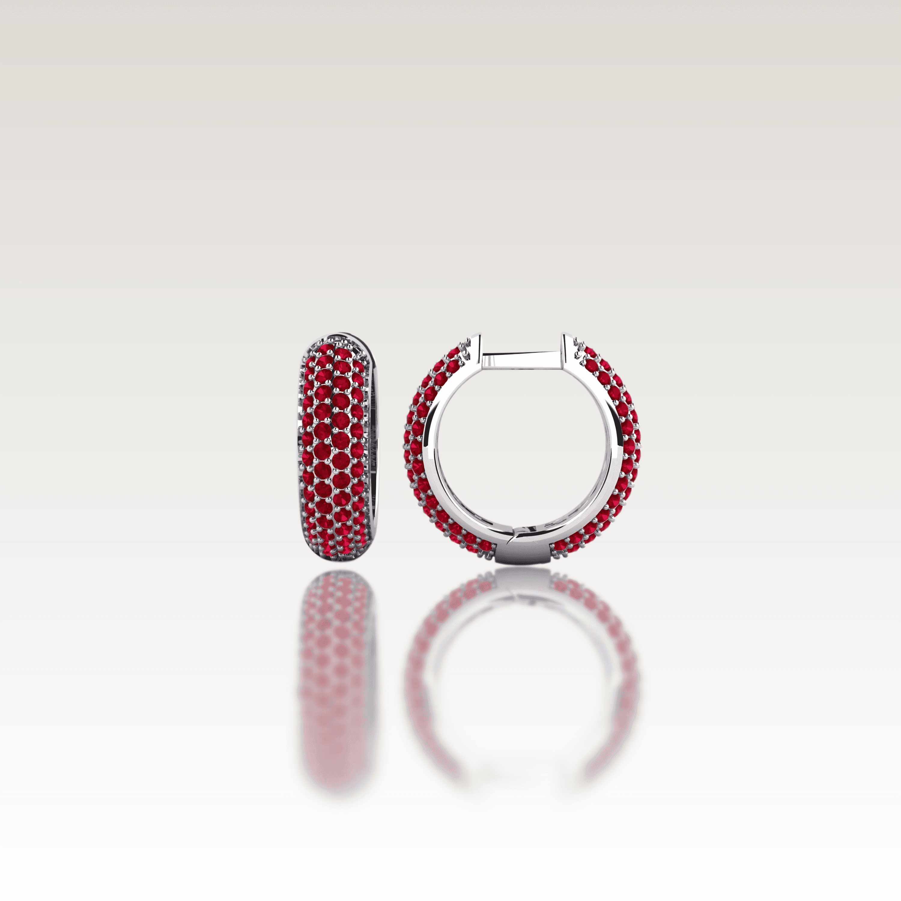 BON'BON Vermilion Hoop Earrings image 3