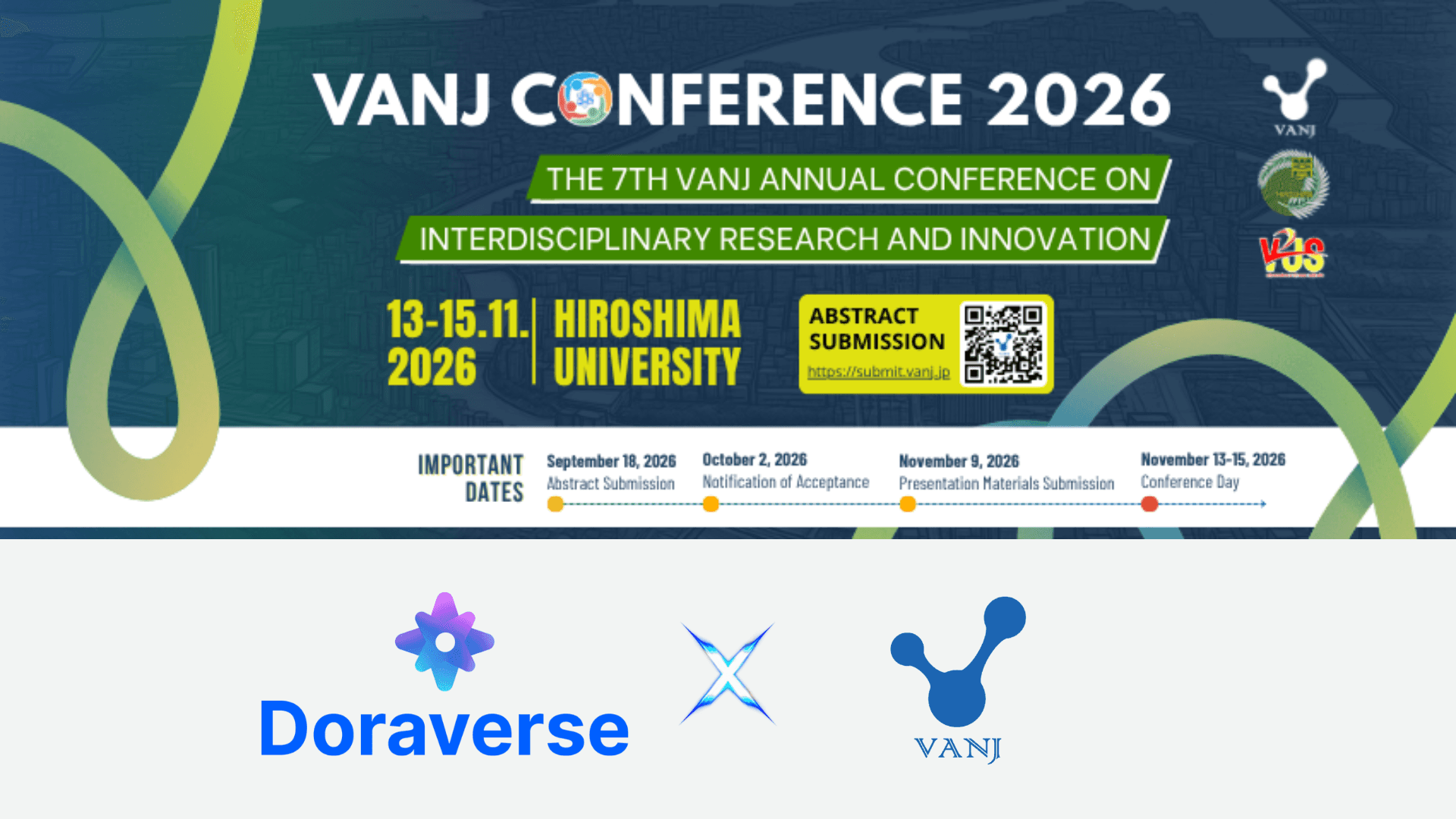 Doraverse đồng hành cùng VANJ Conference 2026 tại Đại học Hiroshima Nhật Bản với vai trò AI Translation Partner, giúp nhà nghiên cứu từ Việt Nam, Nhật Bản và quốc tế hiểu nhau và kết nối dễ dàng hơn.