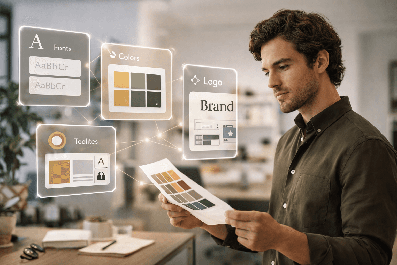 Close-up of lush, dark green leaves, some glossy and wet, against a muted background.