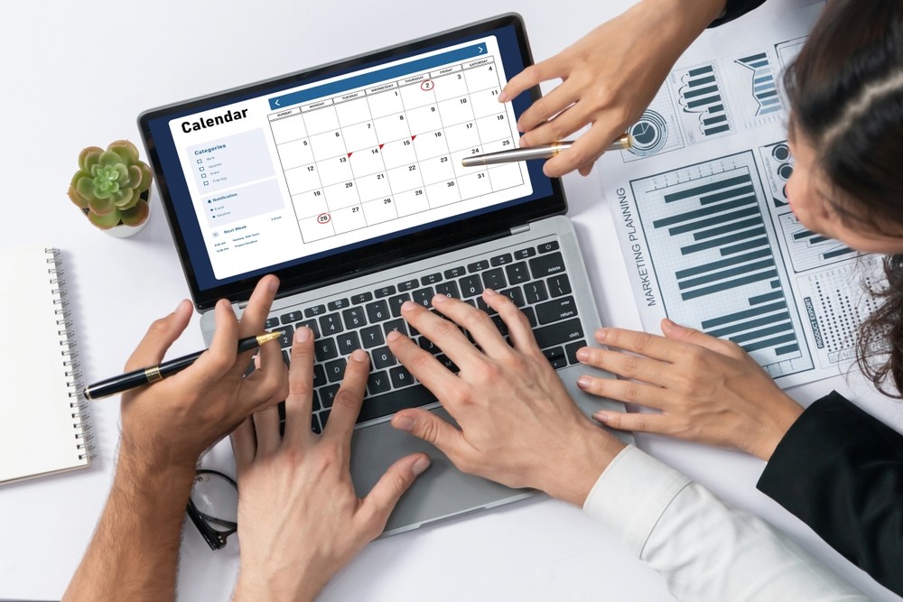 Close-up of a laptop screen displaying KPIs, business metrics and charts, symbolizing MSP performance tracking.